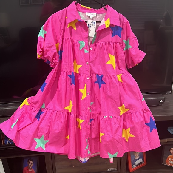 Darling Hot Pink Fun Dress!! - Picture 4 of 4